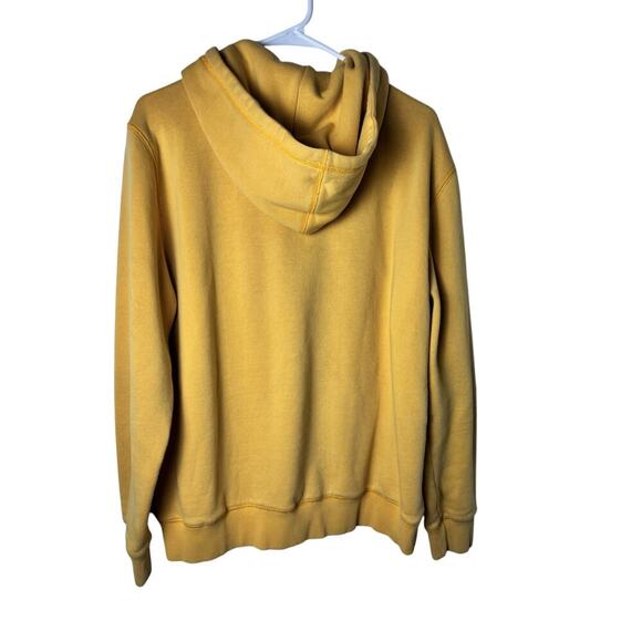 Vintage Yellow Tommy Hilfiger Hoodie Sweatshirt Large - Picture 3 of 8